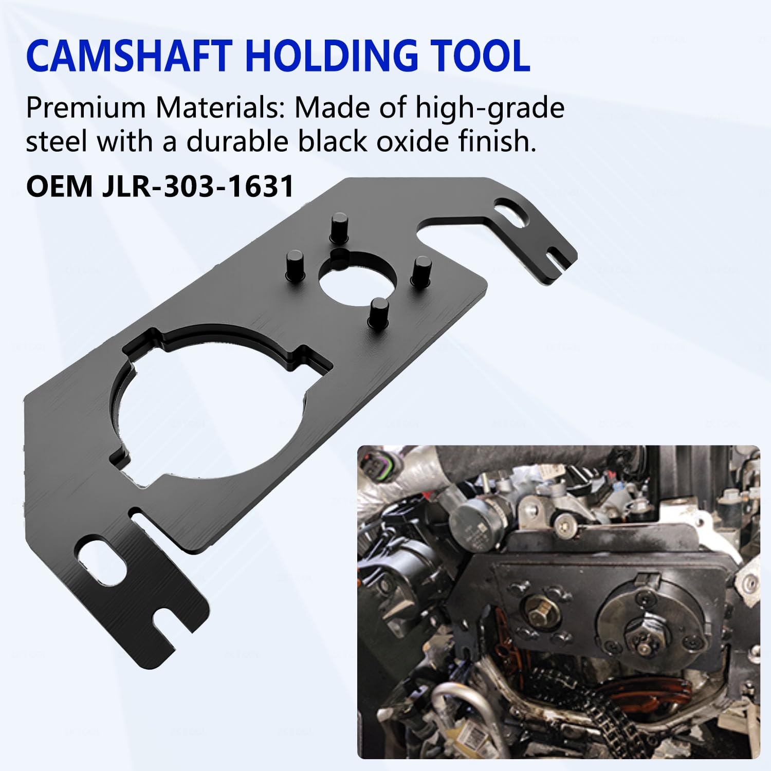 ZKTOOL Kit di Strumenti di Bloccaggio dell'Albero a Camme, Compatibile con Land Rover Jaguar Aurora 2.0T 2.0 Motore Diesel, Albero a Camme, OEM JLR-303-1625, JLR-303-1631, JLR-303-1630