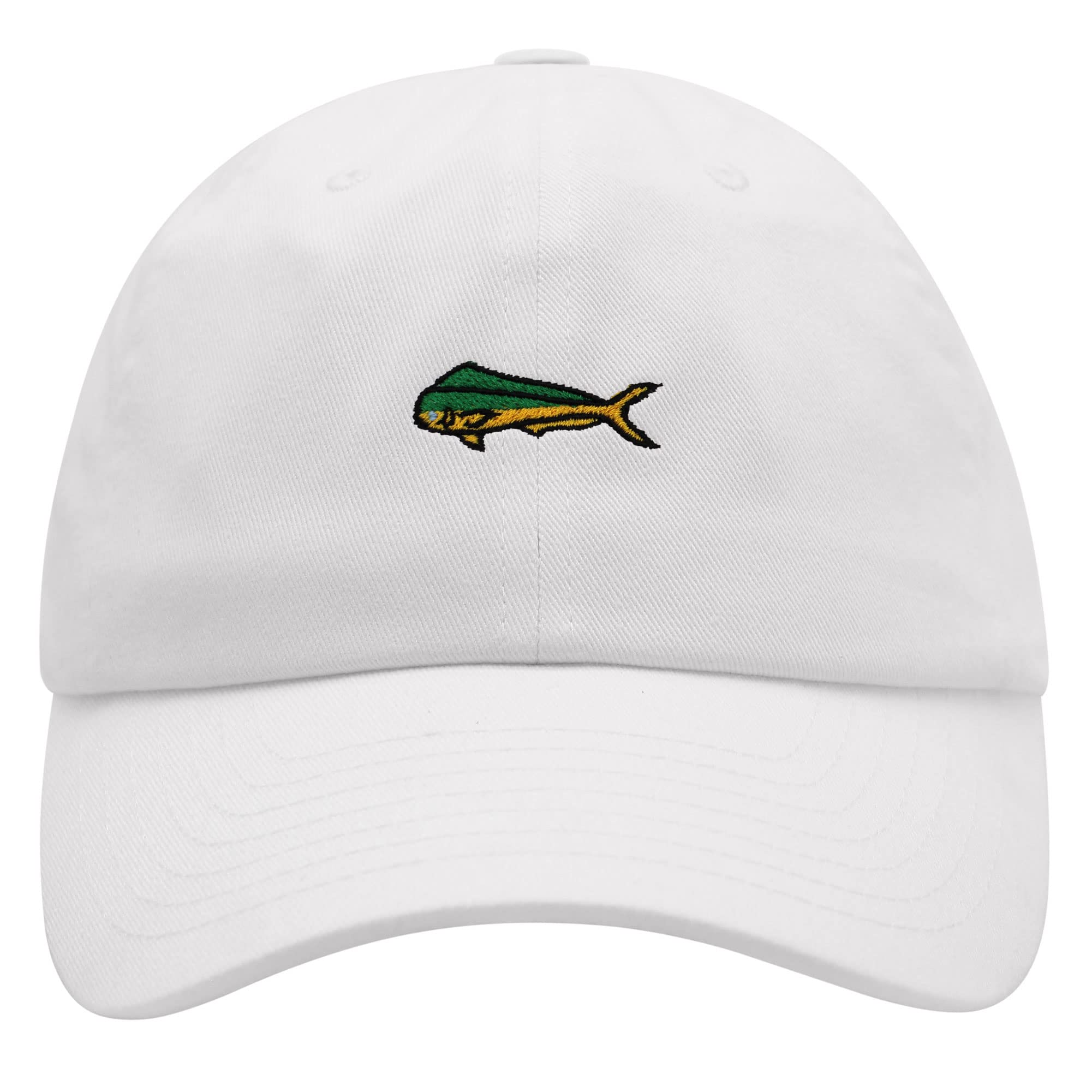 Mahi-Mahi Fish Premium Dad Hat Embroidered Baseball Cap Fishing Ocean