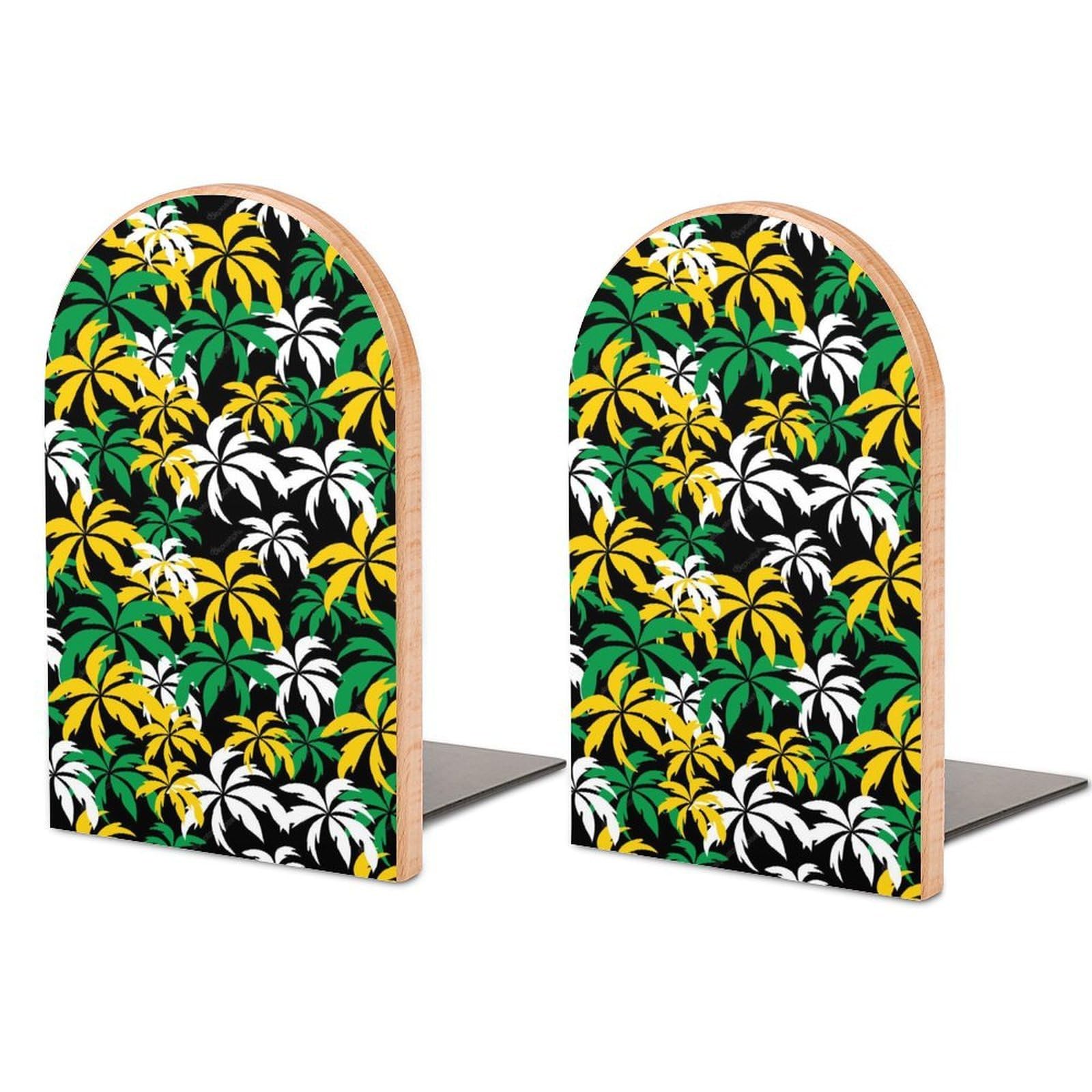 Nclqvjxzkhw Style Palm Trees In Jamaica Book Ends For Shelves Bookends Bookshelf Holder Stand Books Stopper Home Office Decor