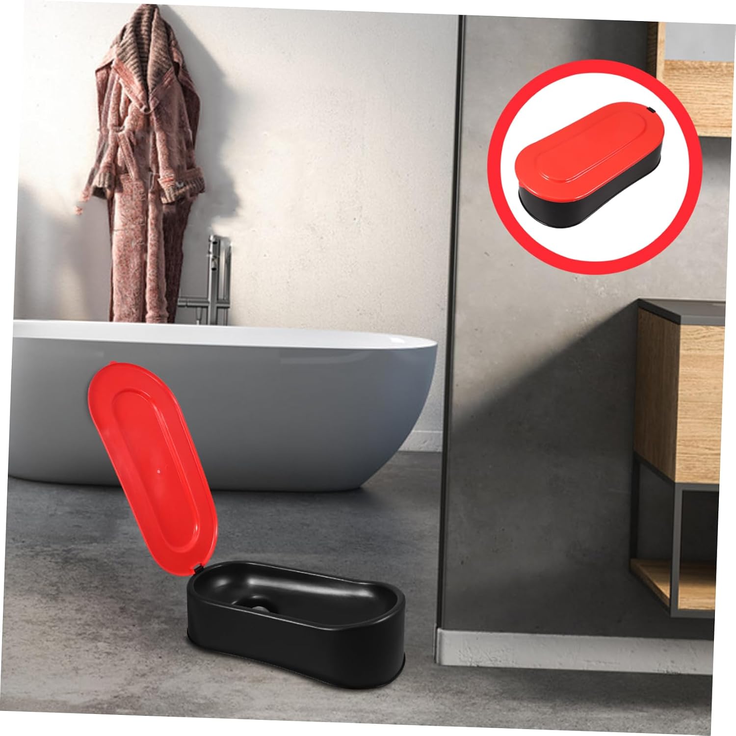 Ipetboom Cushioned Toilet Seat Portable Plastic Bedpan Temporary Urinal for Men Camping Toilet Potty Chair Soft Close Seat Easy to Clean for Construction Home Renovations