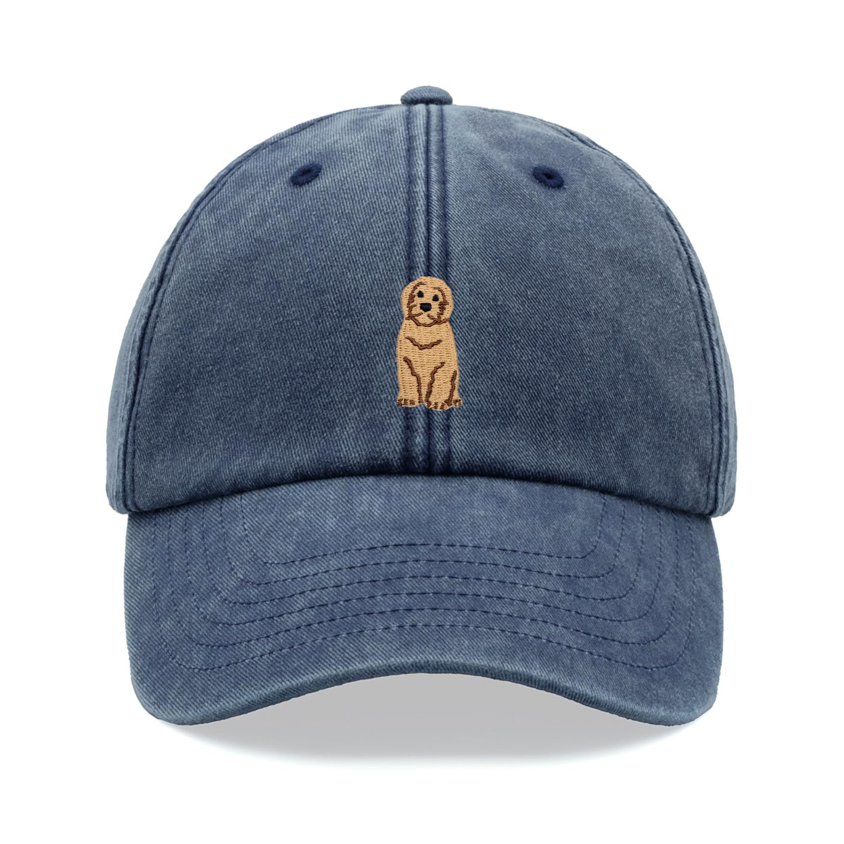 Cap Base Unisex Blue Denim Doodle Dog Golden Baseball Cap Vintage Washed Dad Hat Adjustable Labradoodle Goldendoodle