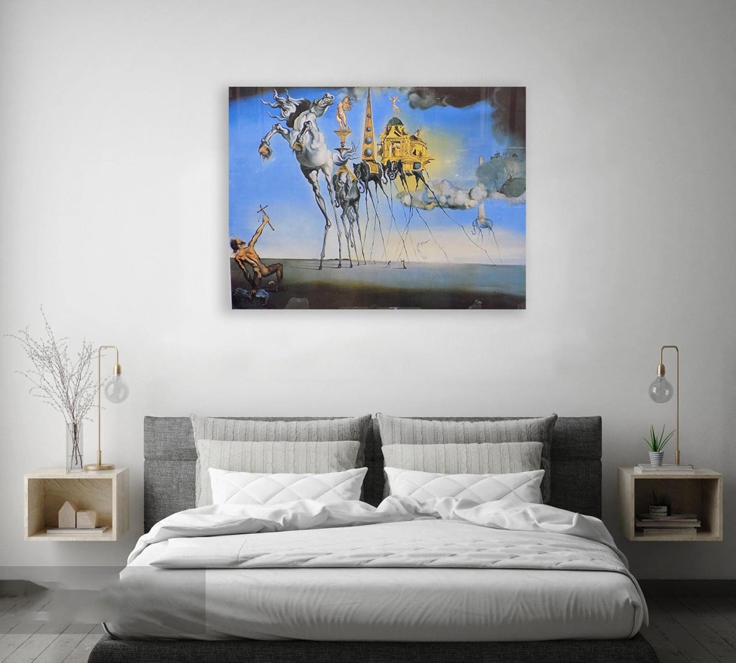 最新コレックション 肉筆☆油絵☆F20『聖アントニウスの誘惑』Salvador