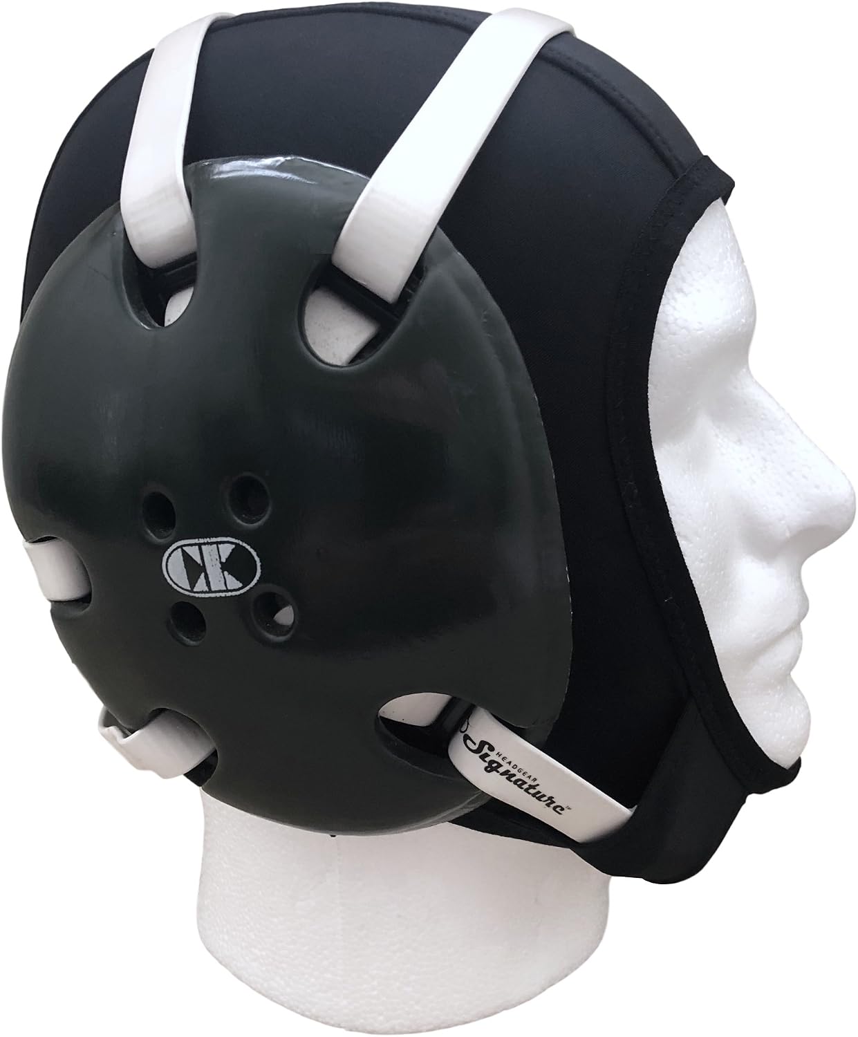 Wrestling Hair Cover Cap | Universal Fit for Any Headgear | Best Design W/ Chin Strap & Open Ears | Long Hair Net Slicker for Grappling, Wrestling, Judo & Jiu Jitsu / BJJ | Girls, Boys, Youth & Adults
