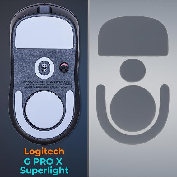 交換用マウスフィート 2個パック - PTFEスケート 超滑らか 耐久性 ラウンドエッジ Logitech G Pro X Superlight 2対応