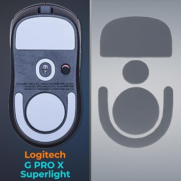 交換用マウスフィート 2個パック - PTFEスケート 超滑らか 耐久性 ラウンドエッジ Logitech G Pro X Superlight 2対応