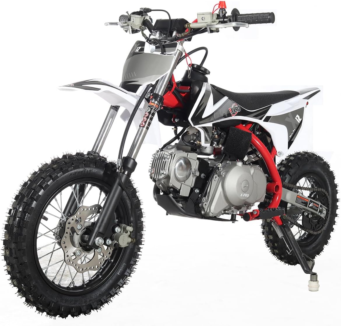 X12 110cc Dirt Bike Automatic Transmission Electric Start Gas Dirt Bike Pit Bikes Youth Dirt Pitbike,12"/10" Tires!