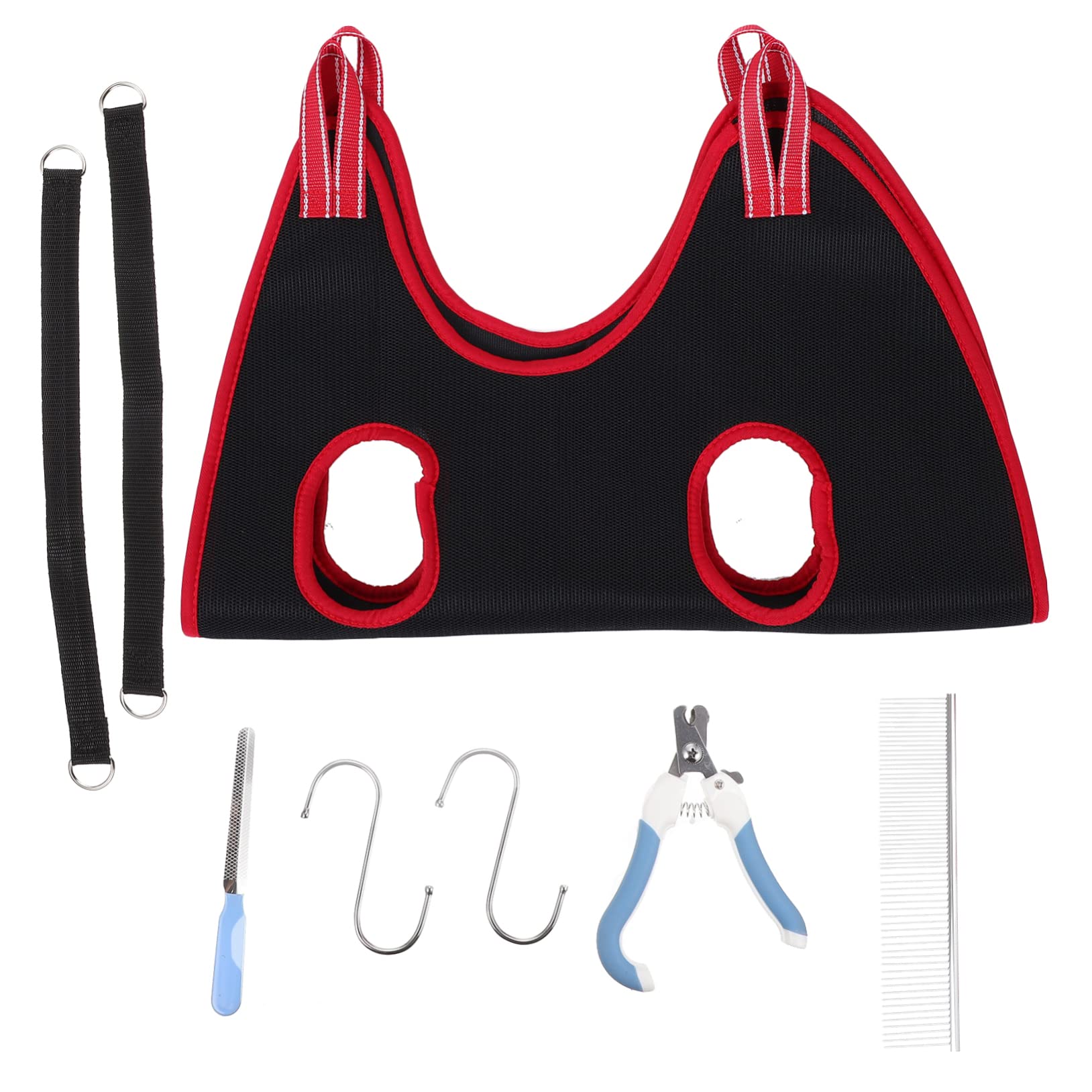 VICASKY 1 Set Household Grooming Hammock for Cats and Dogs Pet Bag Nail Clipper Comb Easy to Pet Grooming Accessories for Home Salon Use