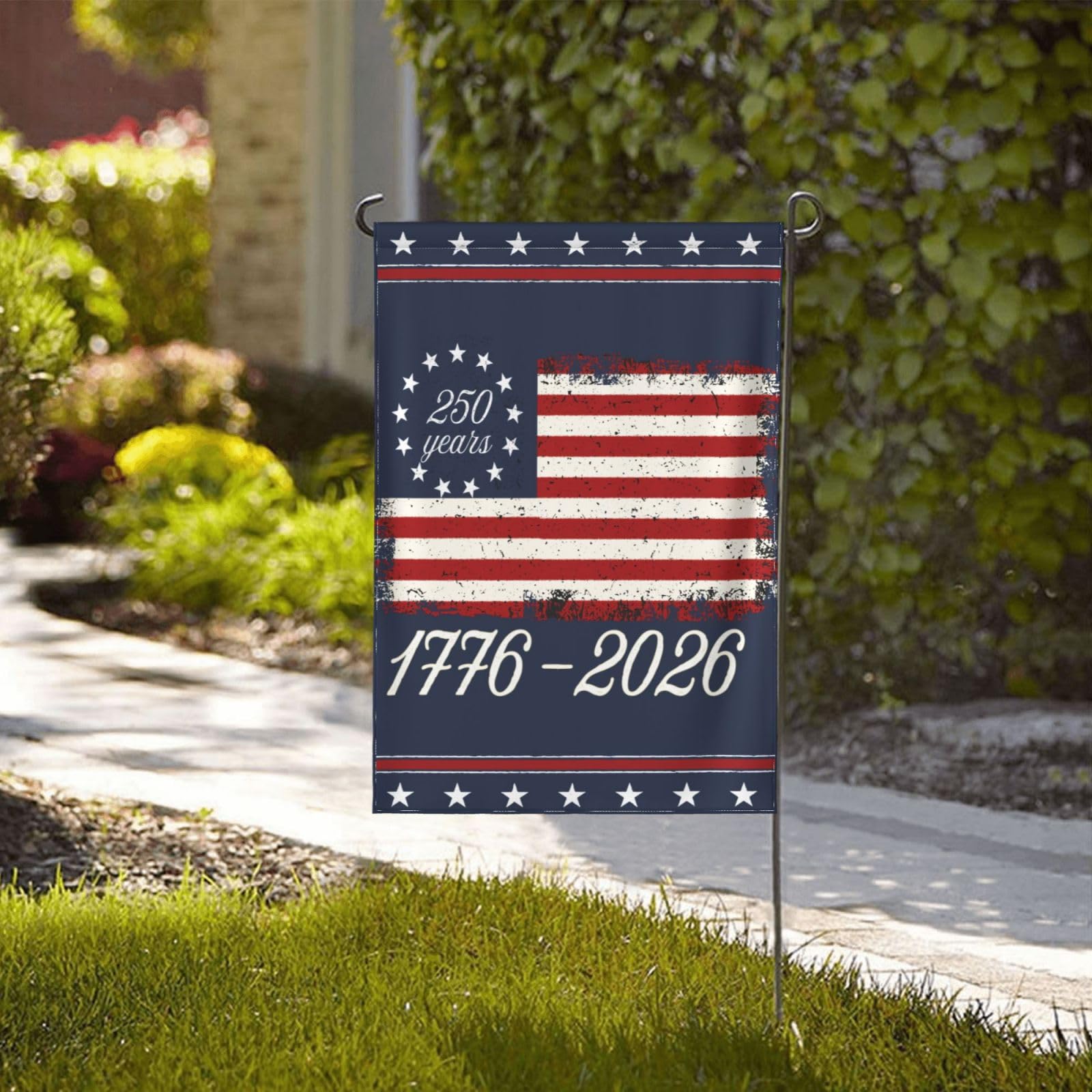 Bandiera USA 3x5 Piedi 100D Poliestere – 250° Compleanno America 1776-2026 Con Occhielli