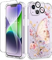 Vista 28 de GVIEWIN - Funda para iPhone 11 con protector de pantalla + protector de lente de cámara, cubierta protectora transparente suave de poliuretano