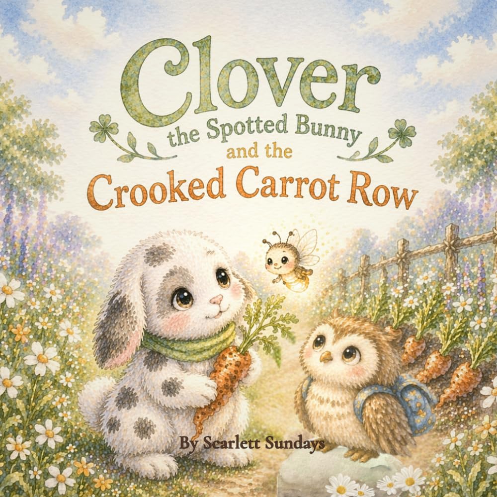 Clover the Spotted Bunny and the Crooked Carrot Row