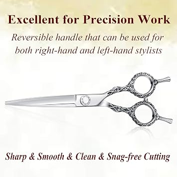 JASON Hair Cutting Scissors Shears - 6 Professional Barber Scissor