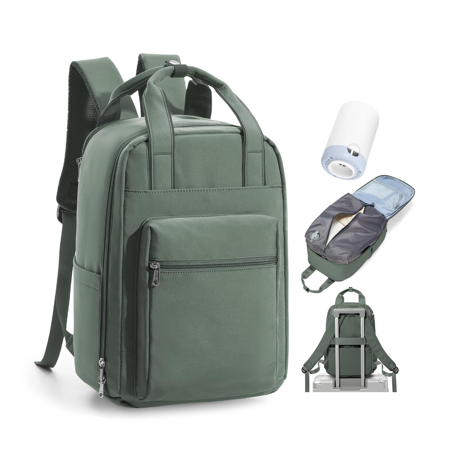 BJLFS Ryanair Handgepäck 40x30x20 Vakuum Rucksack Handgepäck Rucksack für Flugzeug Klein Reiserucksack Damen mit Schuhfach für Herren Wasserdicht Rucksack mit Laptopfach für 14 Zoll Laptop