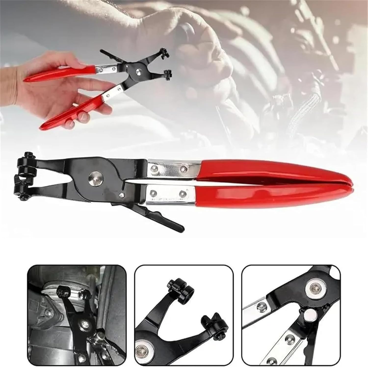 Automotive Disconnect Tool System, Professional Hose Clamp Kit, Fuel Line Pliers Set, Includes Disconnecting Pliers, Crimping Plier, Cutting Plier, for Tackle Wirin (5SET*B)