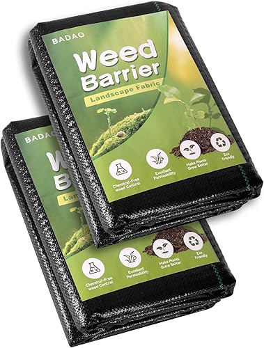 Miniatura 8 de Tela de geotextil resistente de 4 x 50 pies, tela de geotextil resistente, control de malas hierbas, cubierta del suelo y más para paisajismo y