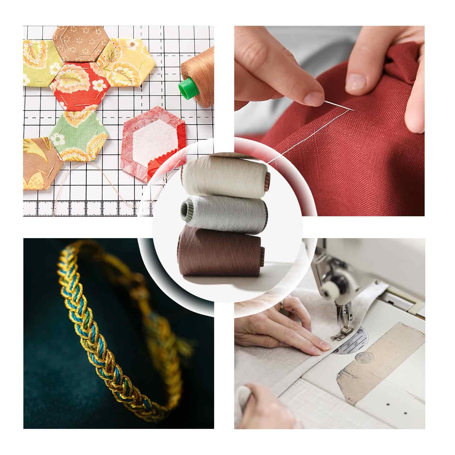 330 m x 0,3 mm, hilo de coser para máquina de bordar, hilo metálico para máquina de bordar, hilo de poliéster para bordado a mano y acolchado, máquinas de coser principiantes, accesorios de