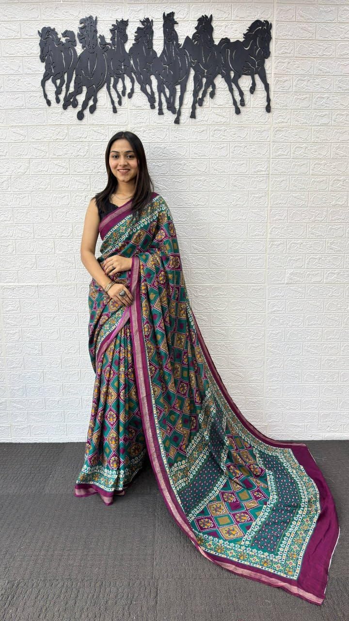 Pack of 3 Beautiful Handloom Indian Ethnic Cotton Printed Cotton Sarees Sari for women E1
