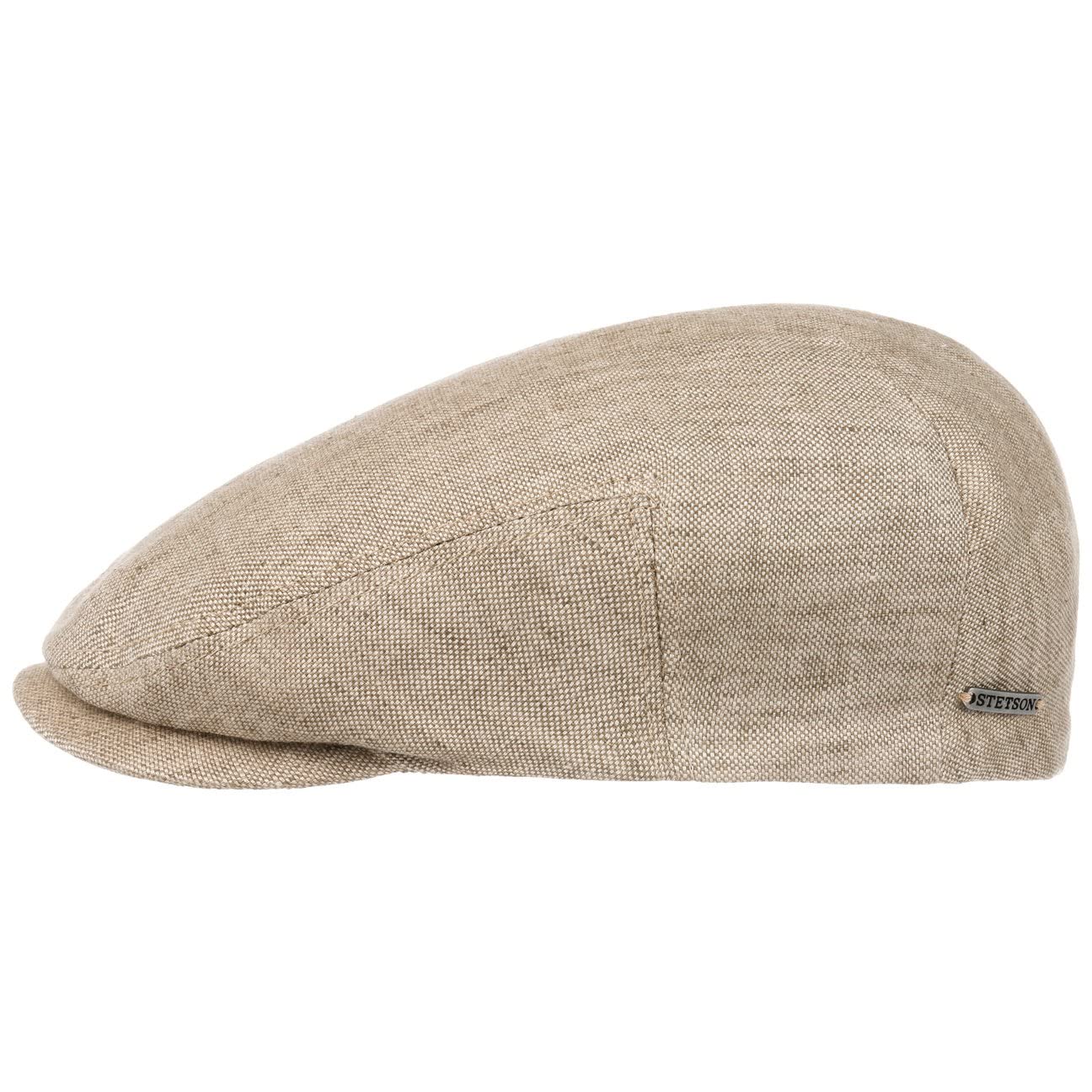Stetson Just Linen Flat Cap Women/Men Beige 6 7/8