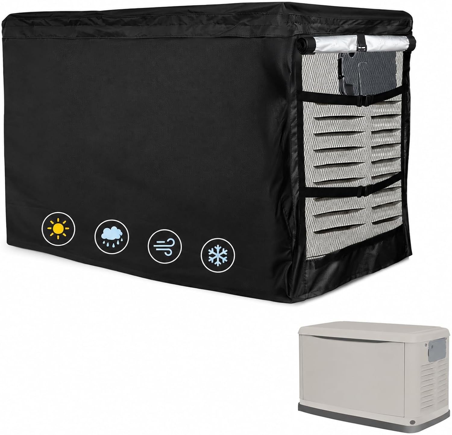 Kohler 26RCA 26kW Standby Generator Cover, 420D Oxford Heavy-Duty Protection