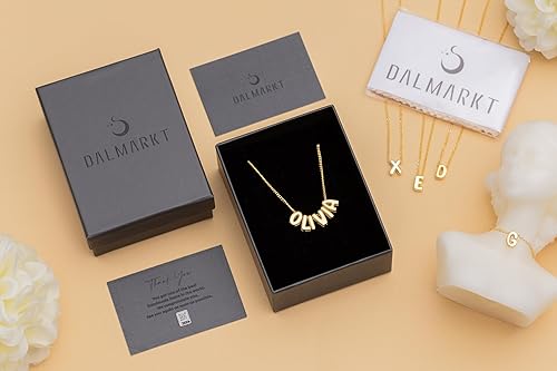 Miniatura 4 de DALMARKT May BirthStone Emerald Necklace with angel wing, 925 sterling silver necklace gold Filled for women, perfect gift for girls (green stone)