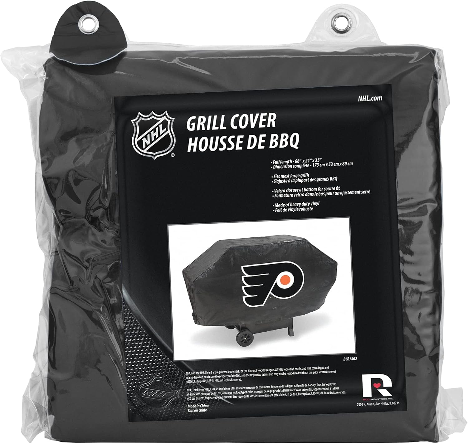 NHL Rico Industries Vinyl Padded Deluxe Grill Cover, Philadelphia Flyers, 68 x 21 x 35-inches : Sports & Outdoors