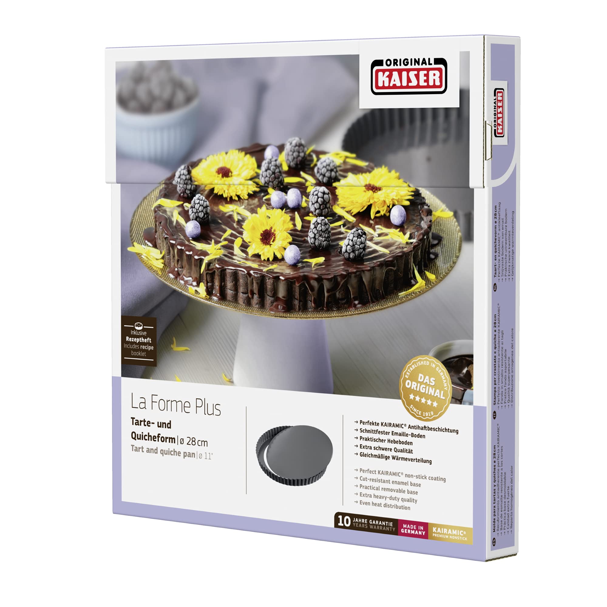 Kaiser La Forme Plus 28 cm karbowane naczynie do quiche