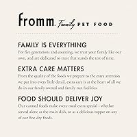 Vista 7 de Fromm Comida para perros con paté de carne de res y cebada - Comida húmeda prémium para perros - Receta de carne de res - Caja de 12 latas