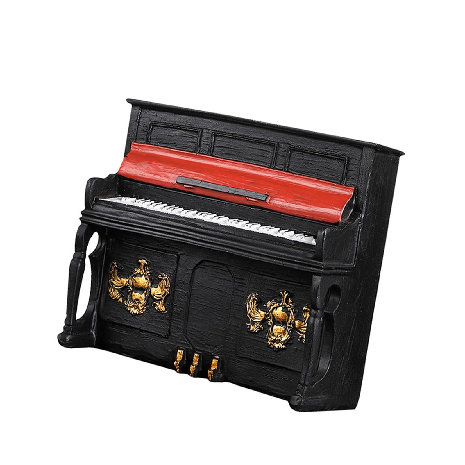 ZXFJYUIP Bk Piano Figurine Miniature Musical Instrument Model For TV Cabinet Bedroom Decoration