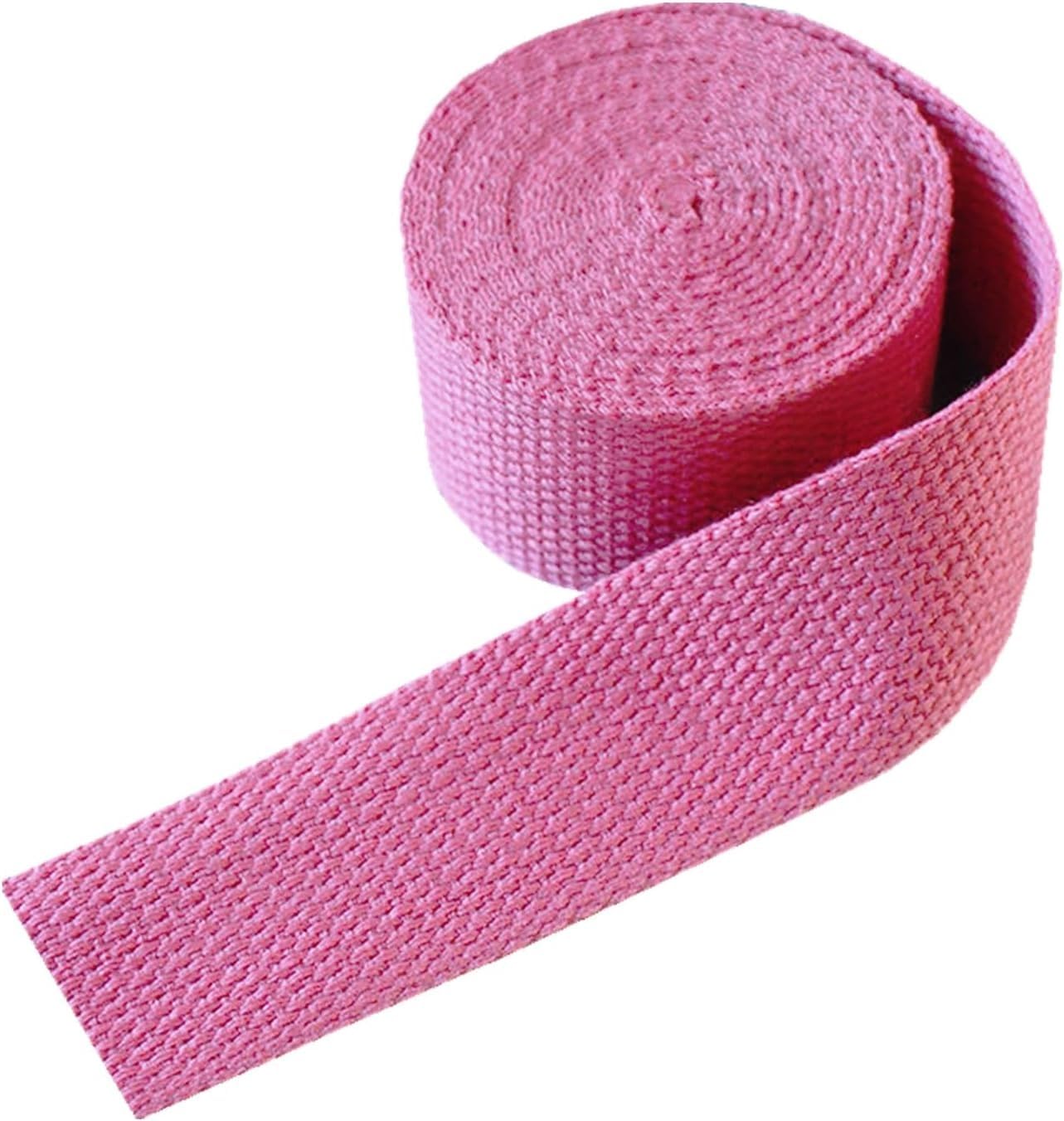 ABB Ropes & Niwars 32 MM Pink Spun Polyester Webbing Sling Belt for Lifting and for Bags Luggage School and Collage Bag Travel Bag Sports Safety Harness Purpose and DIY - 10 Mtrs-picture-27