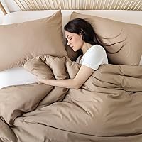 Vista 136 de ROSGONIA Juego de edredón tamaño Queen, color gris carbón, 3 piezas (1 edredón gris oscuro y 2 fundas de almohada) para todas las estaciones, ropa