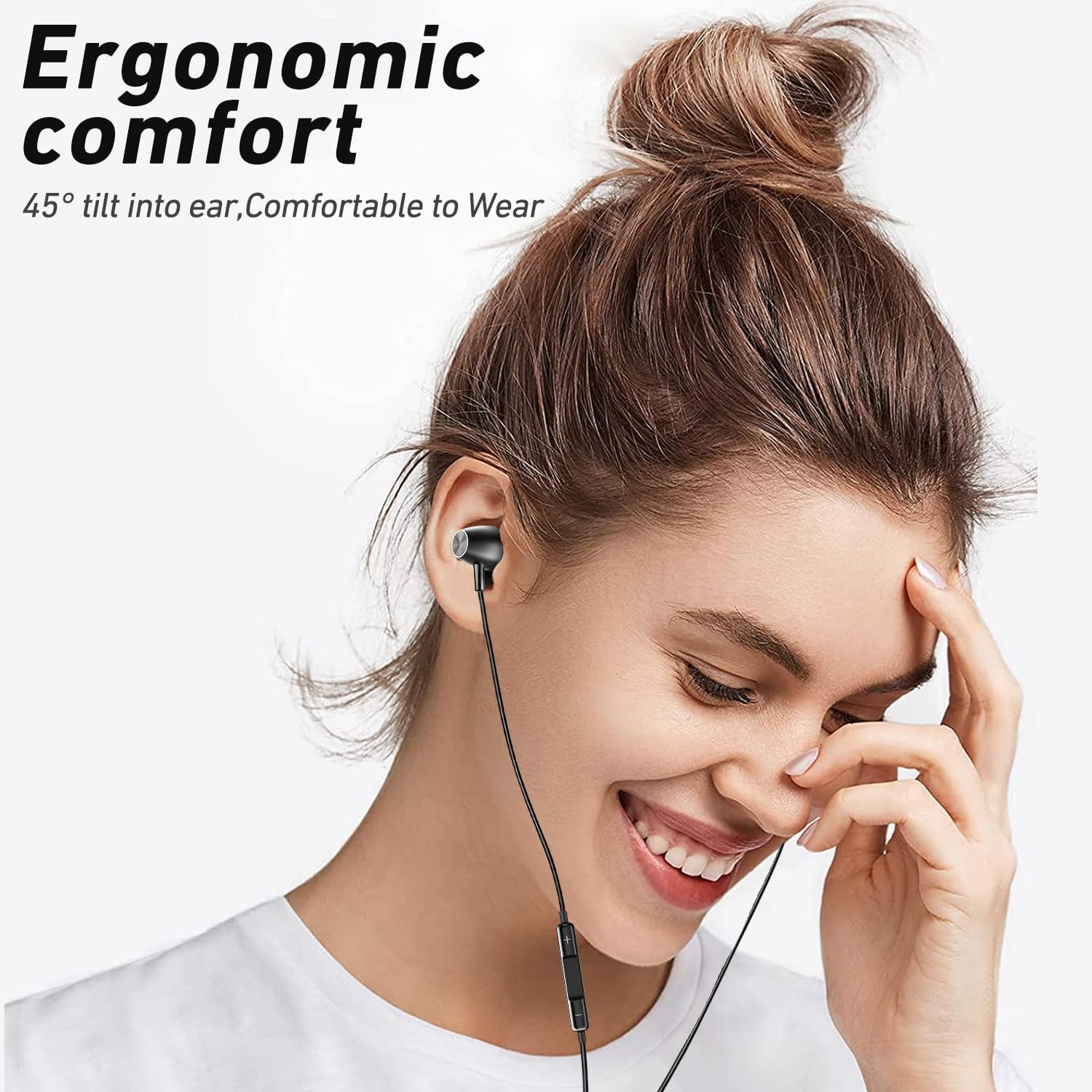(2Pack) Headphones for iPhone Wired Earbuds with Lightning Connector, Earphones with Mic Volume Control HiFi Stereo Noise Cancelling, Ear Buds for iPhone 14/13/12/11 Pro Max, X/XS/XR, 8/7 Plus — view 7