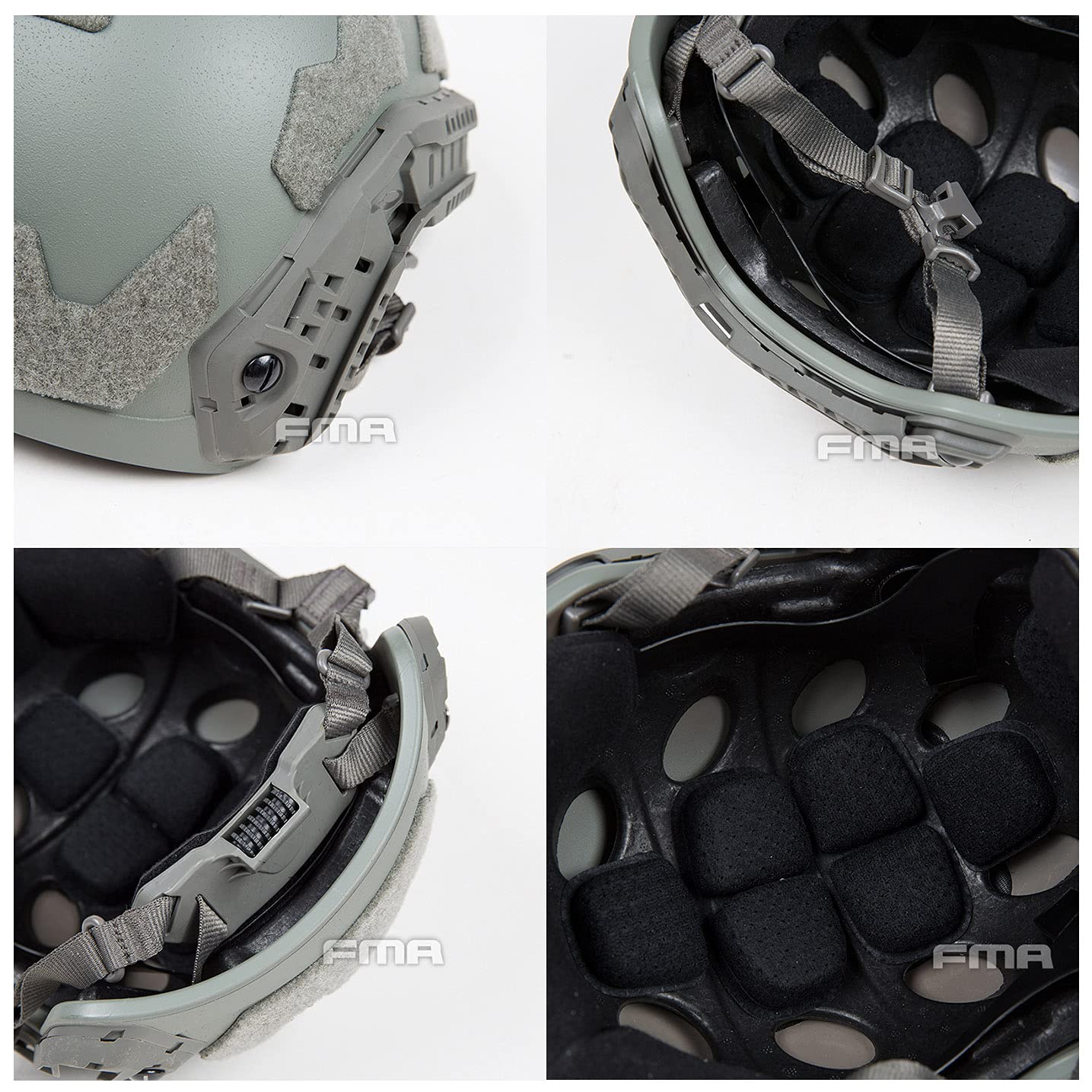 FMA Camouflage Tactical Paintball SF Super High Cut Casco TB1315A