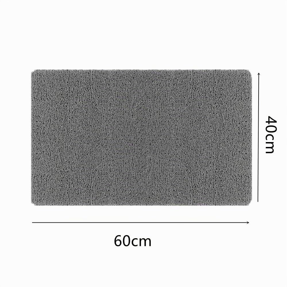 Tapis de bain pour douche intérieure, 40 x 60 cm, tapis de douche en luffa antidérapant, anti-moisissure, antibactérien, en PVC souple pour salle de bain