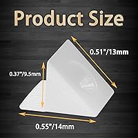 Vista 2 de 50 piezas de cuñas de reparación para arreglar cajones hundidos, sujetador de cajón de ángulo de plástico con tornillos