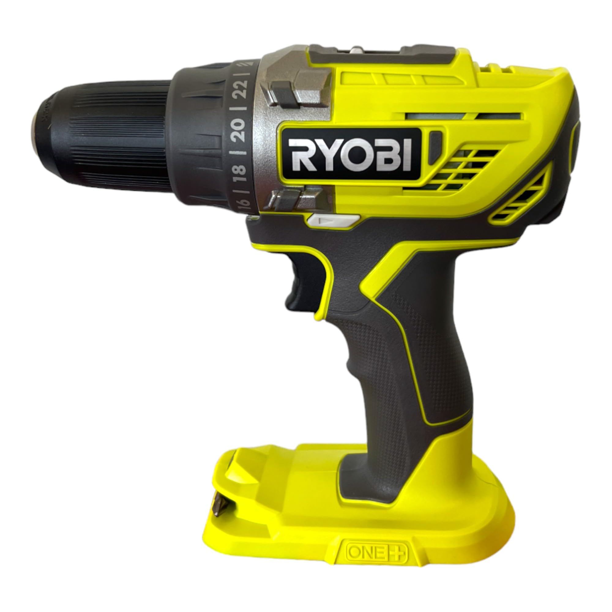 Ryobi R18DD3 – 0 Trapano Avvitatore a Batteria 18V ONE+, Batteria non Inclusa, con Luce LED, 2 Velocità, per Legno e Metallo
