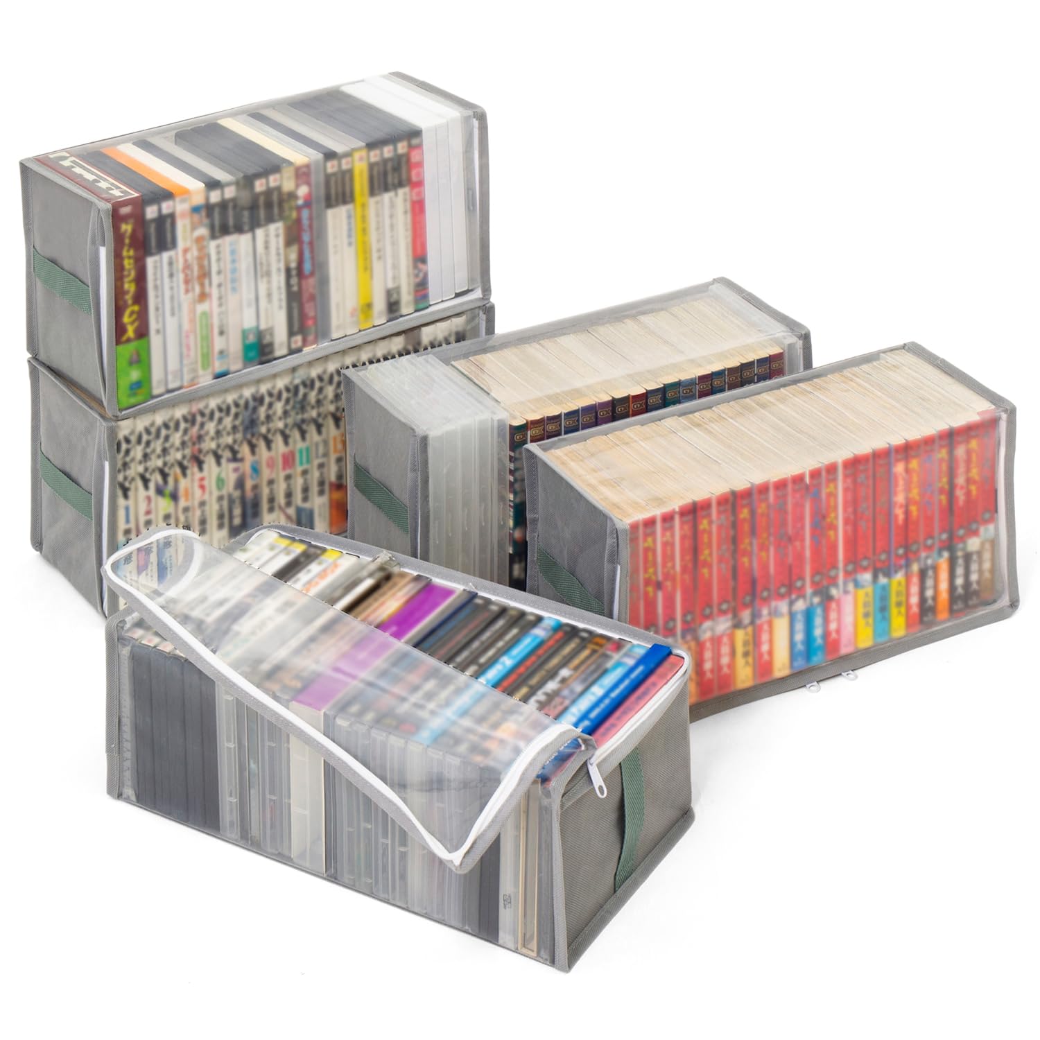Amazon｜アストロ コミック収納ケース 5個組 DVD 漫画収納 B6判サイズ