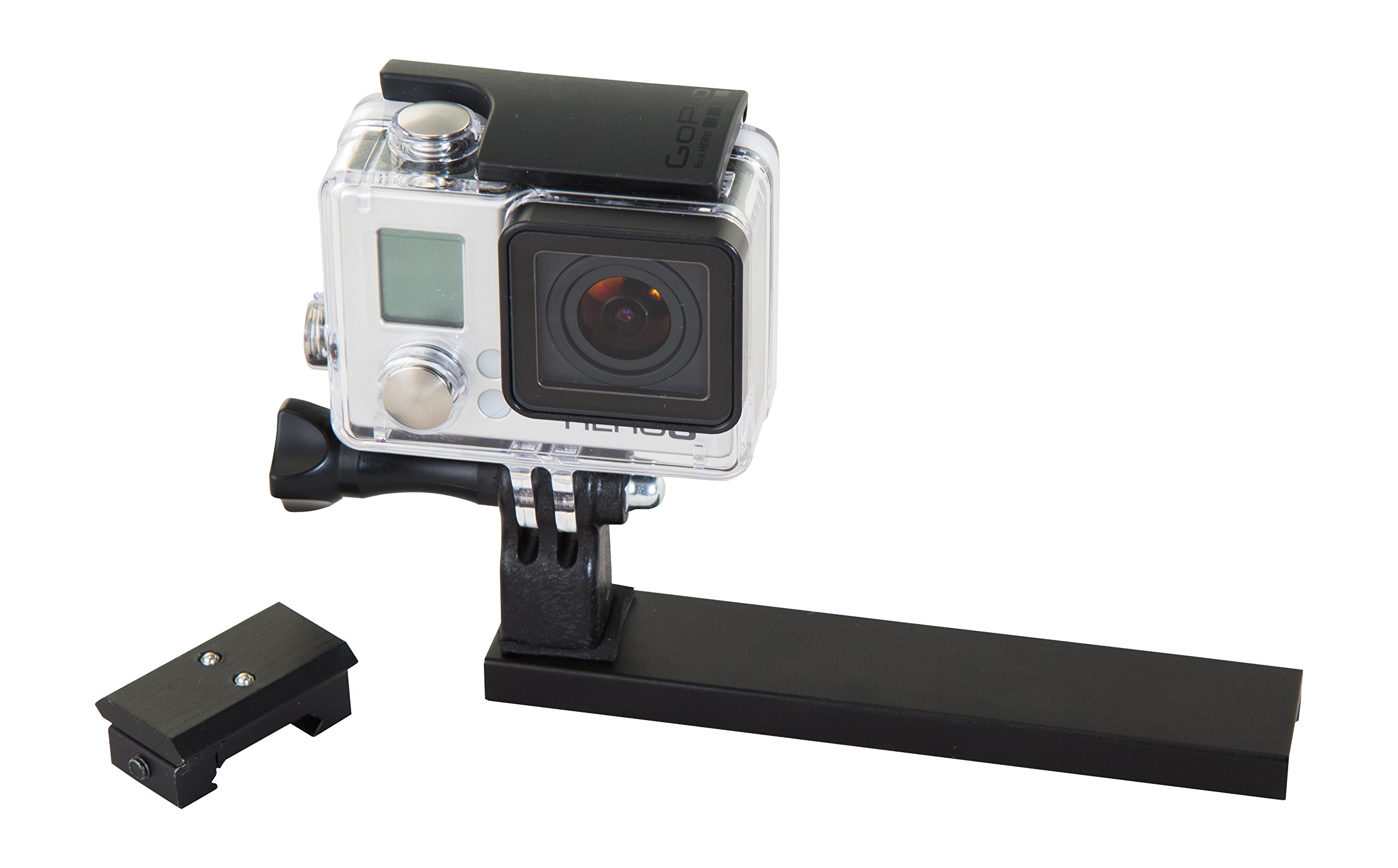 Caldwell Pic Rail Go Pro Mount with Heavy-Duty Construction, Easy Operation Features and Quick Detach for Outdoor, Range, Shooting and Competition