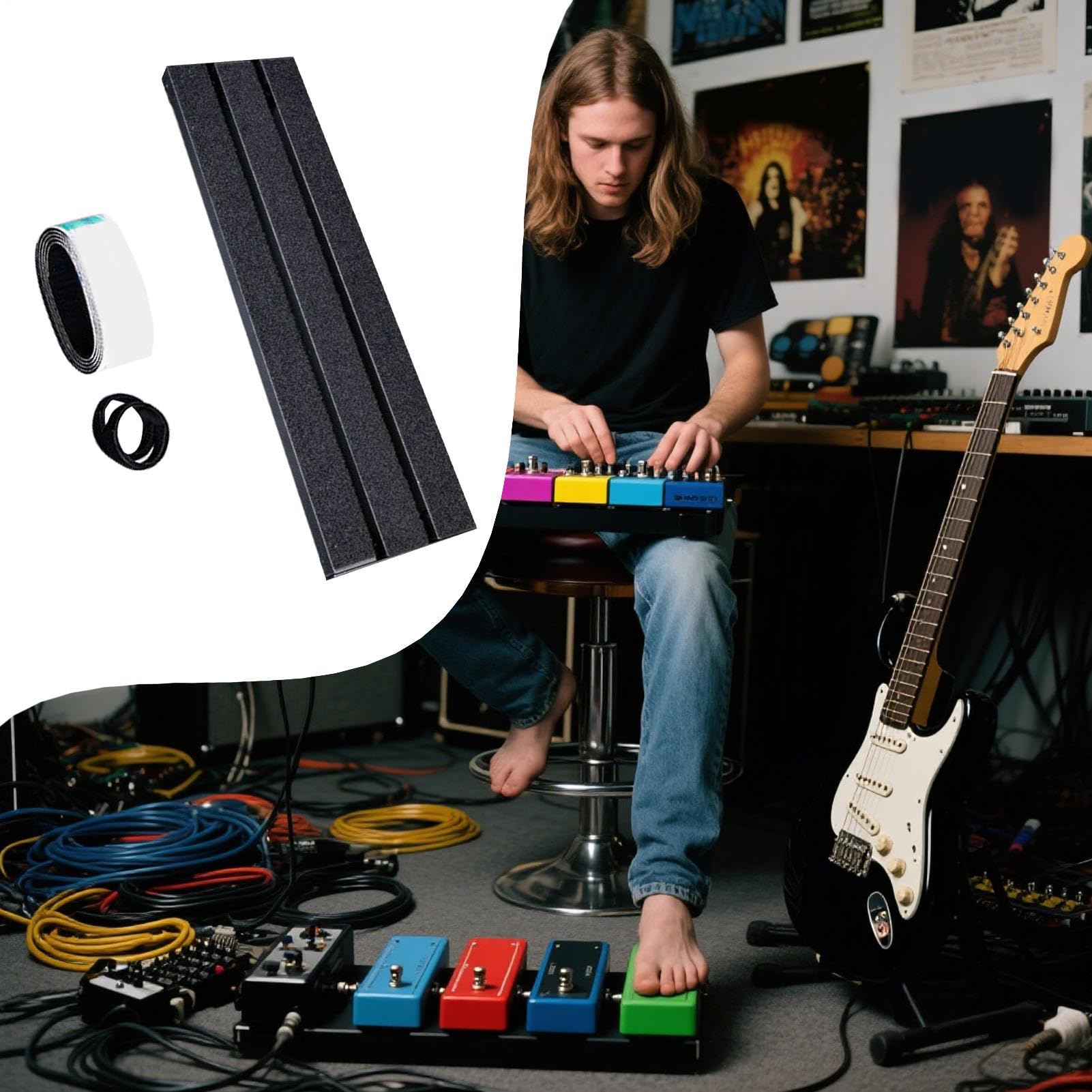 Kleine Gitarre Pedalboard Präzisionsfeste Gitarren- und Instrumentenzubehör