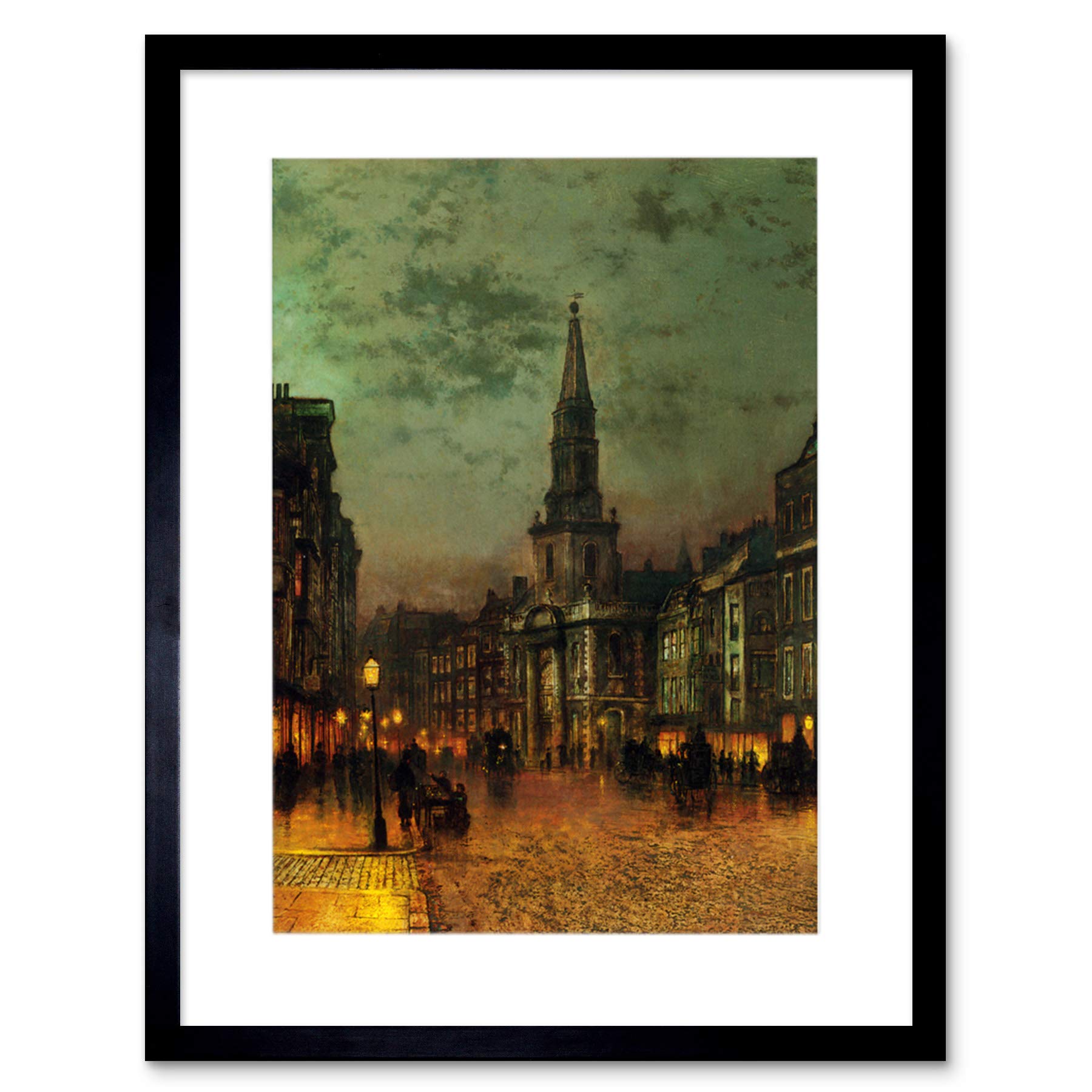 Wee Blue Coo John Atkinson Grimshaw Blackman Street London 1885 Framed Wall Art Print