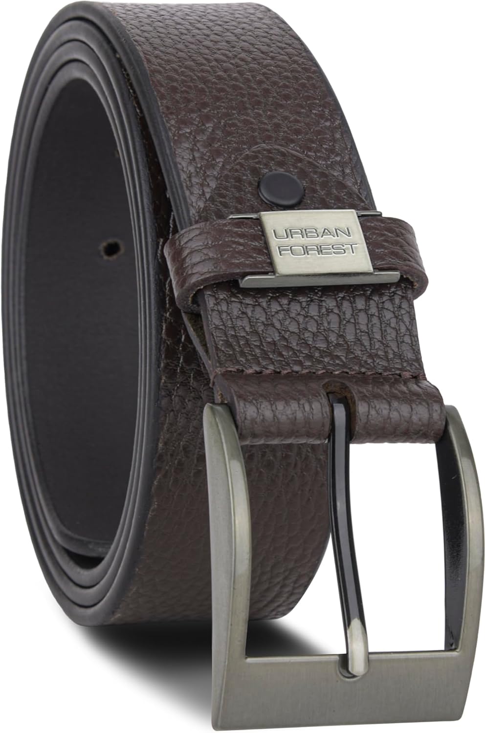 URBAN FOREST Noir Casual Leather Belt for Men