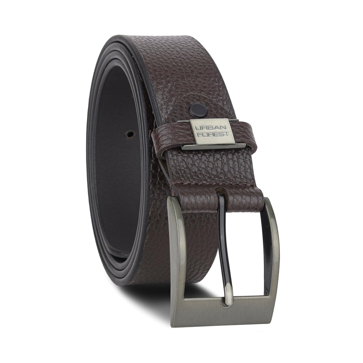 URBAN FOREST Noir Casual Leather Belt for Men