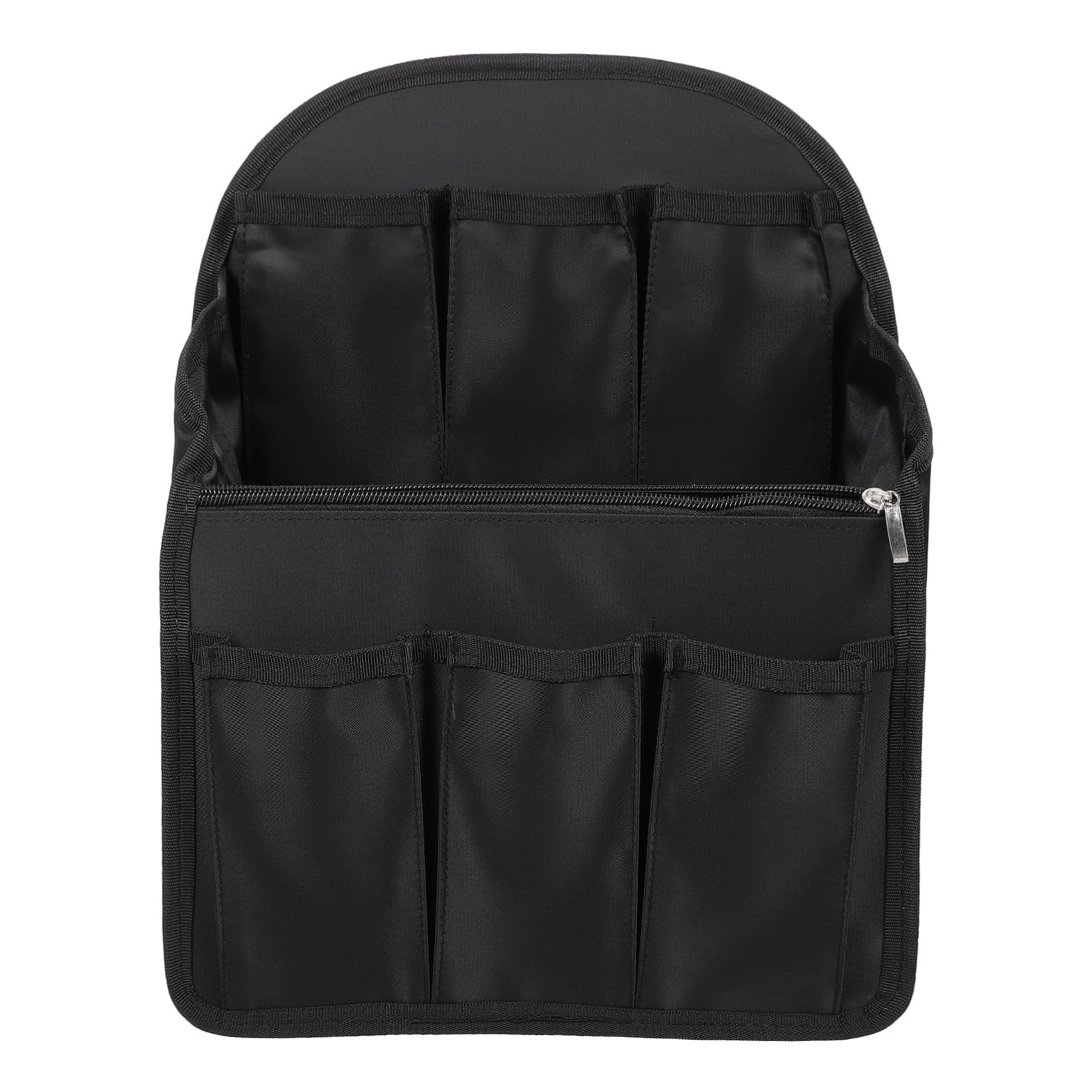 GALPADA Organizador Llevar de Múltiples Negro y Bolsillos Nylon Mochila de Inserto Ranuras, Transpirable Fácil para Viajes
