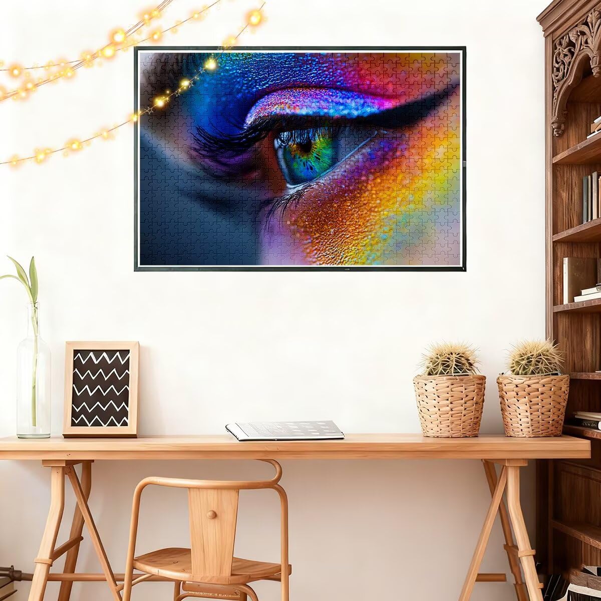 Puzzle 6000 Piezas Adultos Abstracto Puzzle para Adultos Ojo Rompecabezas Juguetes Educativos Regalos Originales para Mujer Rompecabezas Entretenimiento Creativo Divertido Familia Juego 179x105cm A-46