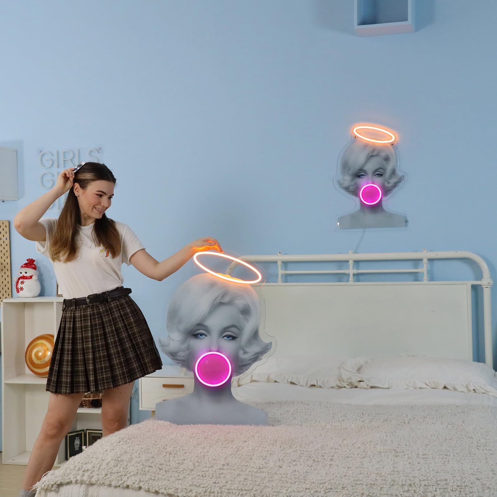 Amazon.co.jp: Decor Lighting ネオンサイン 壁の装飾用パーソナライズ