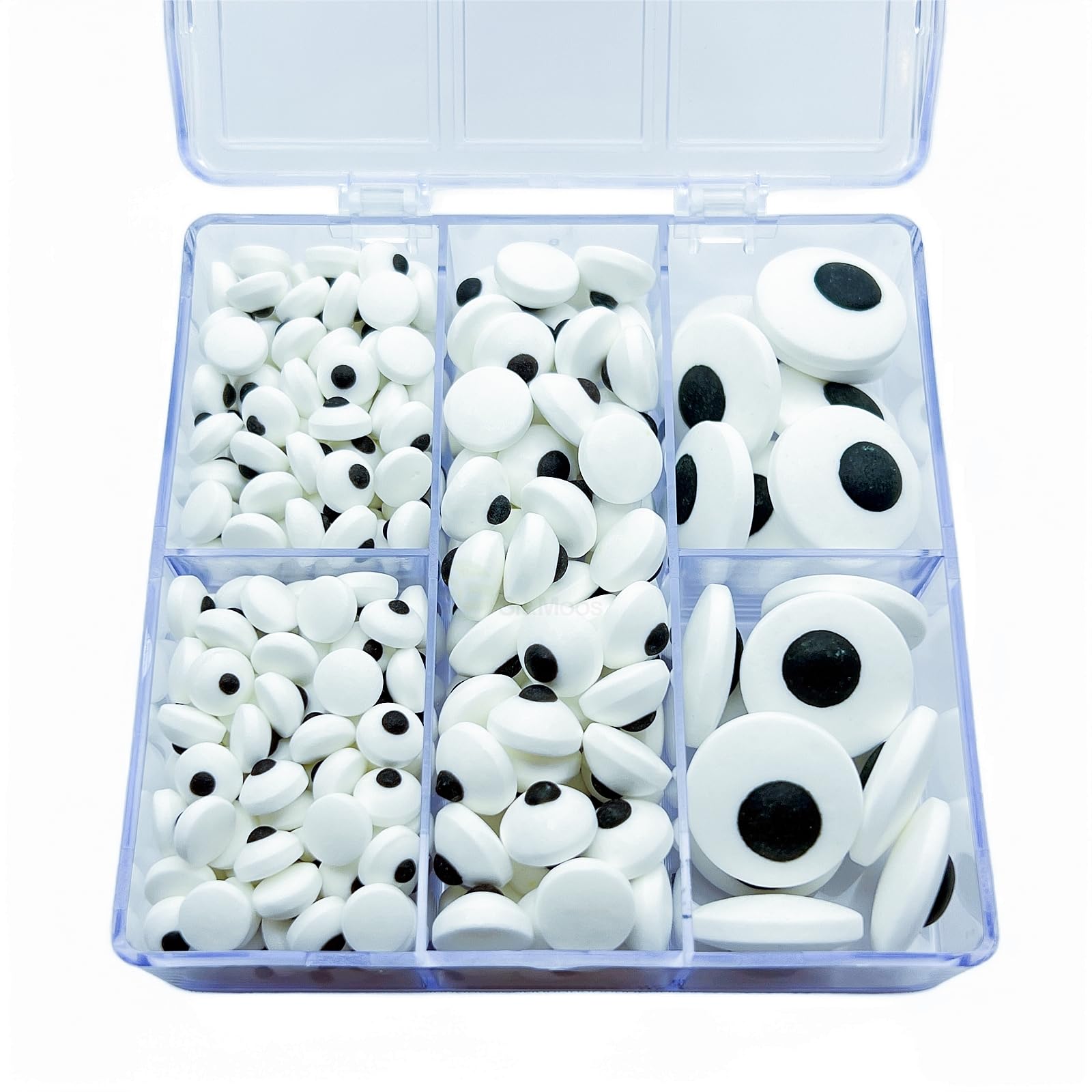 SE Si&Moos Candy Eyes for Decorating Edible Eyes Candy Eyes Edible Googly Eyes Halloween Cupcake Toppers Christmas Cookie Decorations Mini Small and Large Eyes for Cake Decorations, Cookies, Cupcake Toppers 2.82 OZ