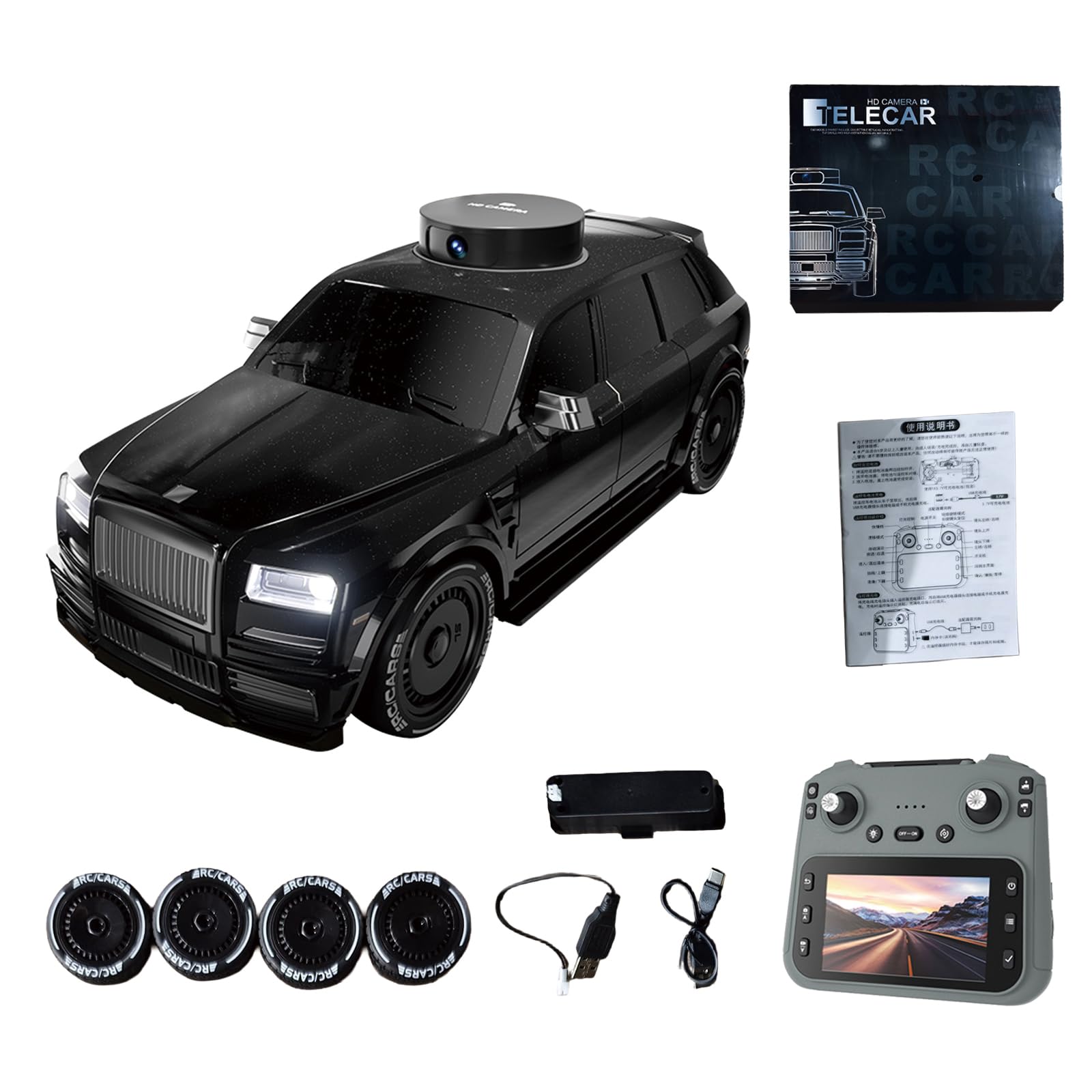 Ferngesteuertes Auto Im Maßstab 1:20 Mit 2,4-GHz-FPV-Steuerung, Ausgestattet Mit Einer Fernsteuerung Mit Bildschirm, Einer Schwenkbaren Kamera, Einem One-Touch-Drift-Modus Und Videoaufzeichnung