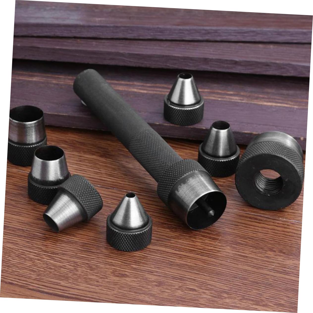 Homoyoyo 1ensemble Jeu De Poinçons Creux pour Cuir Outils De Perforation Précis pour Affiches Et Travaux Cuir Personnel
