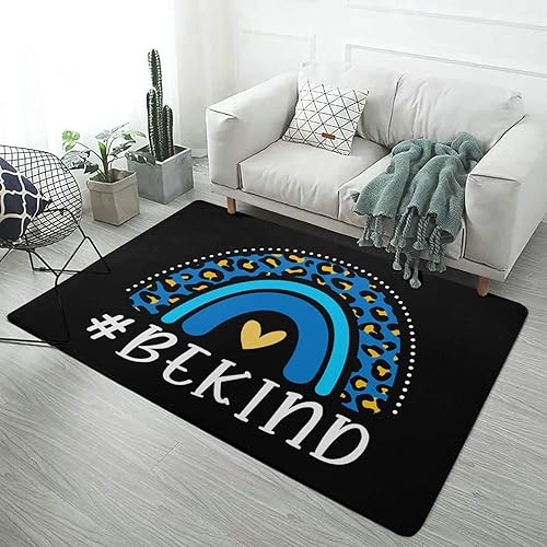 Miniatura 5 de Be Kind Rainbow Spread Kindness - Alfombra para niños, niñas, adolescentes, alfombra de piso, tapete de interruptor para ciencia, feminismo,
