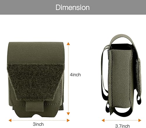 Miniatura 4 de Funda para esposas, soporte para esposas Molle, bolsas de nailon para cinturón de servicio, chaleco de policía, policía, policía, oficial de