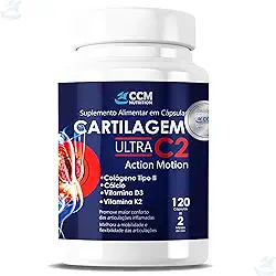 Cartilagem Ultra C2 Action Motion 120 Caps dores articulares, artrose e artrite.