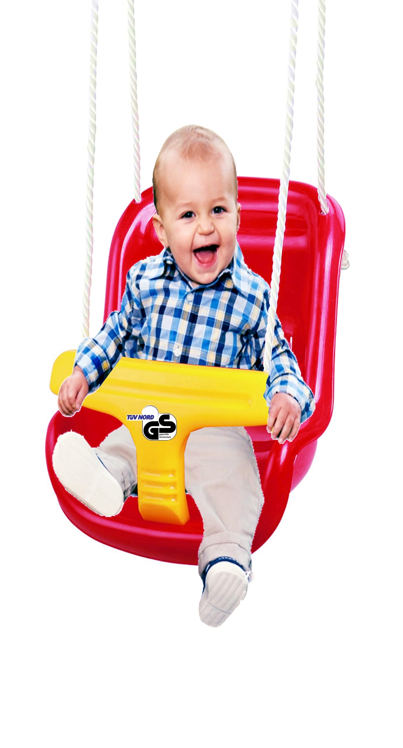 Babyschaukel Indoor Outdoor Garten Babyschaukel Kleinkindschaukel, Max 50kg, für Kinder von 0-36 Monaten 33L x 37B x 46H cm